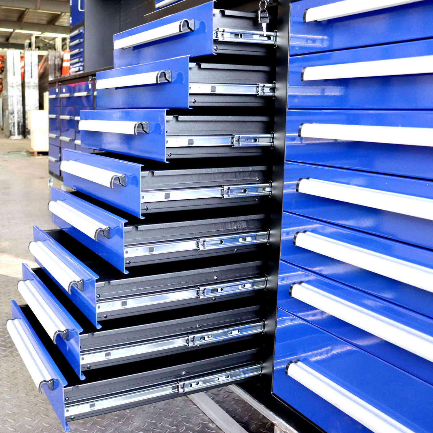 10ft Workbench Storage Cabinet with 35 Drawers - Image 5