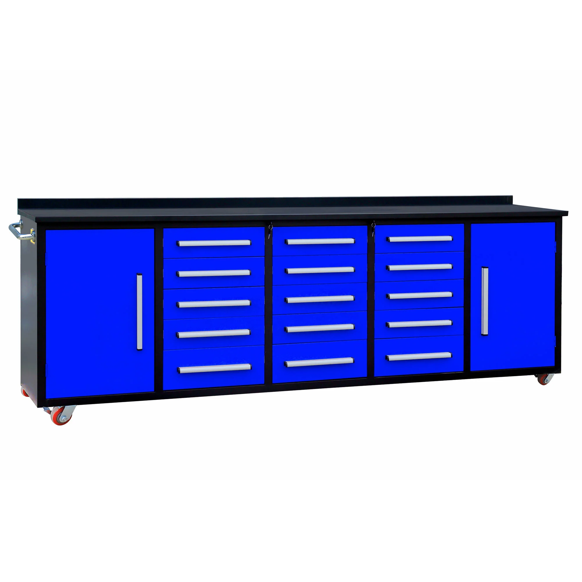 10ft Workbench Storage Cabinet with 15 Drawers & 2 Cabinets - Image 15