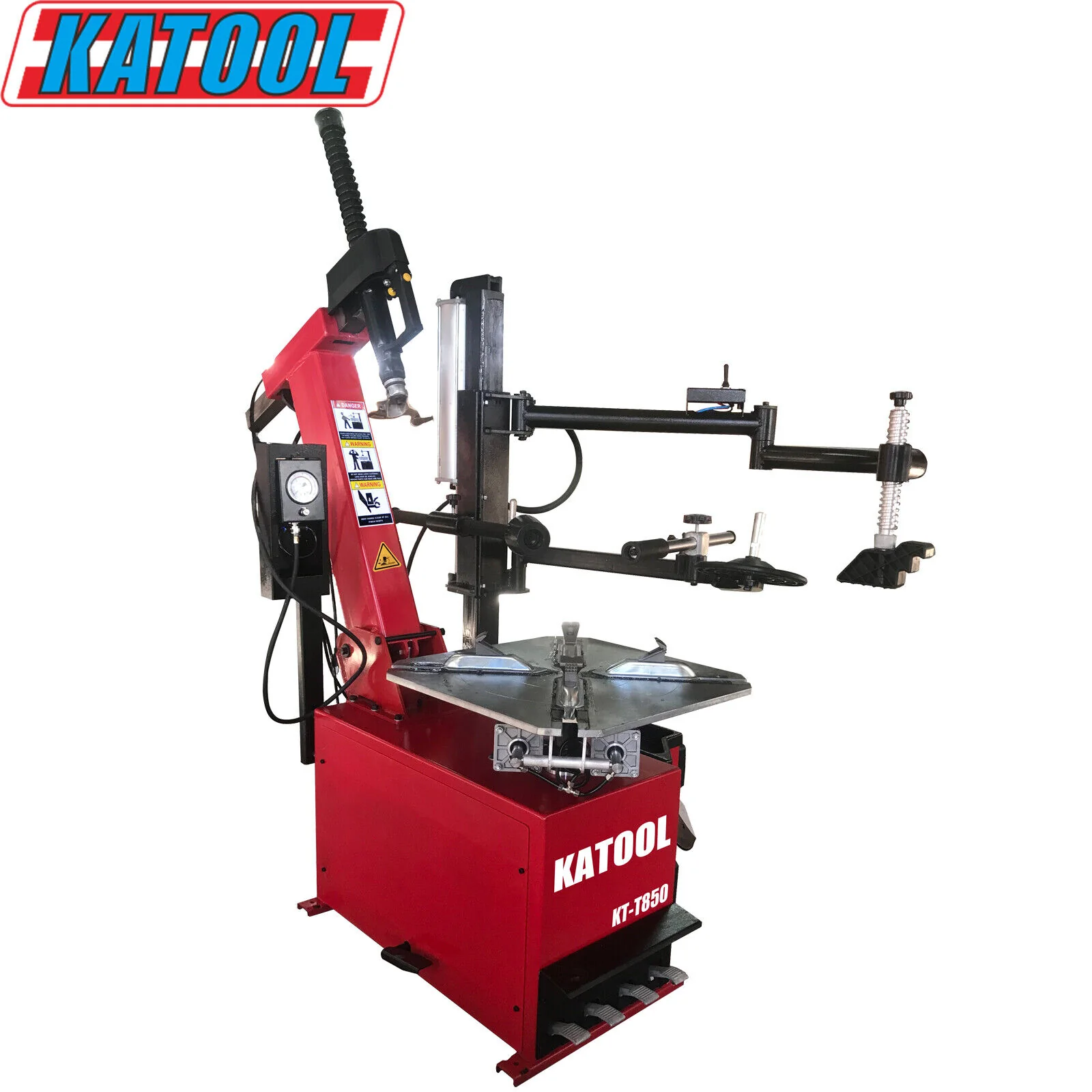 Katool KT-T850 Tilt Back Tire Changer w/ Bead Blaster, Max 28" Rim Clamping - Image 4