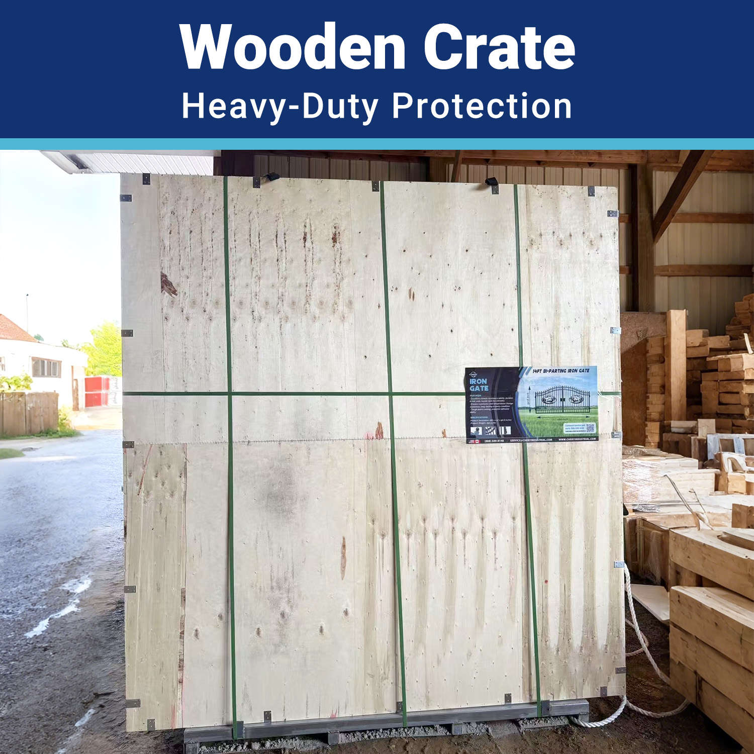 14x8 ft Steel Dual Swing Driveway Gate - Image 38