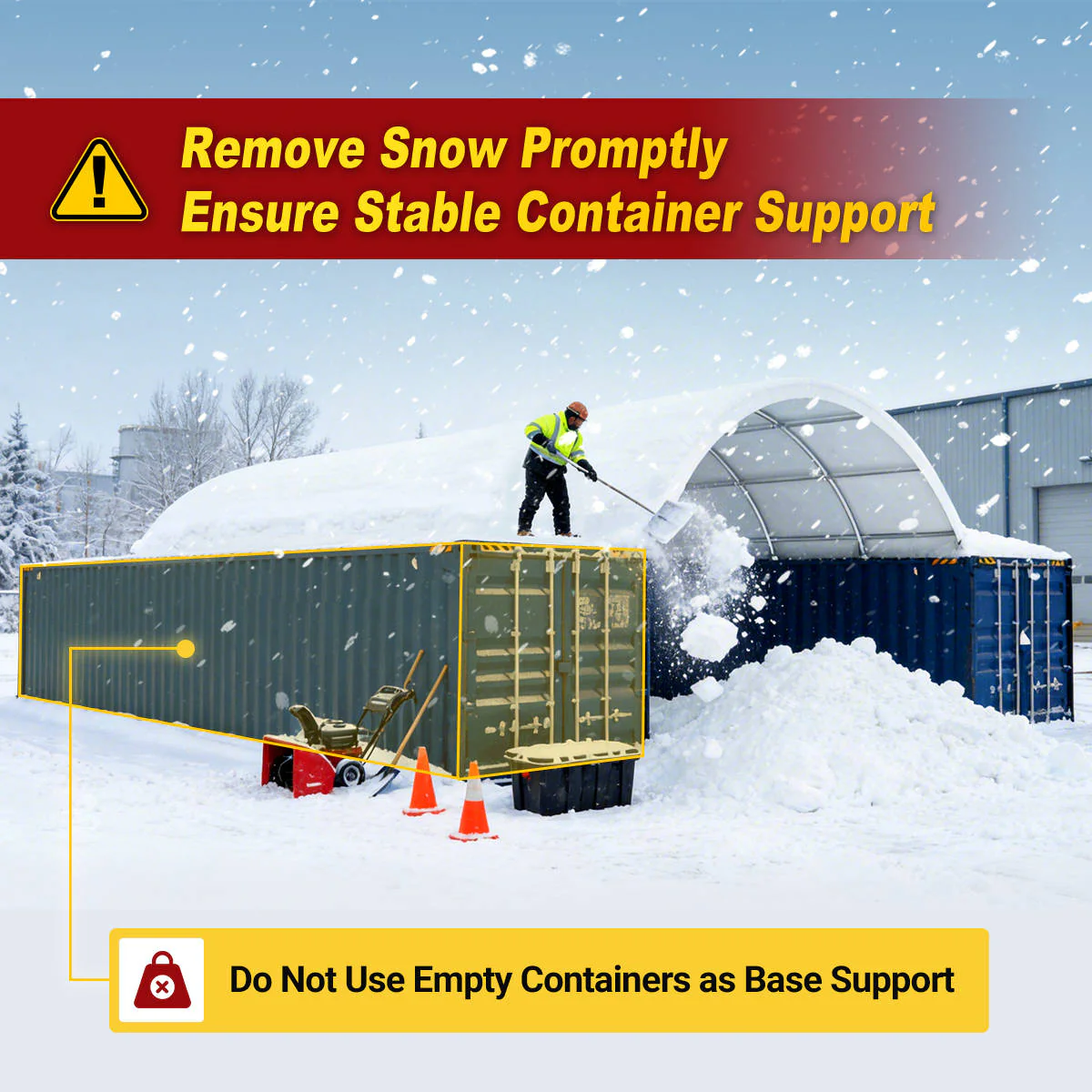 20'x40' Shipping Container Canopy Shelter - Image 3