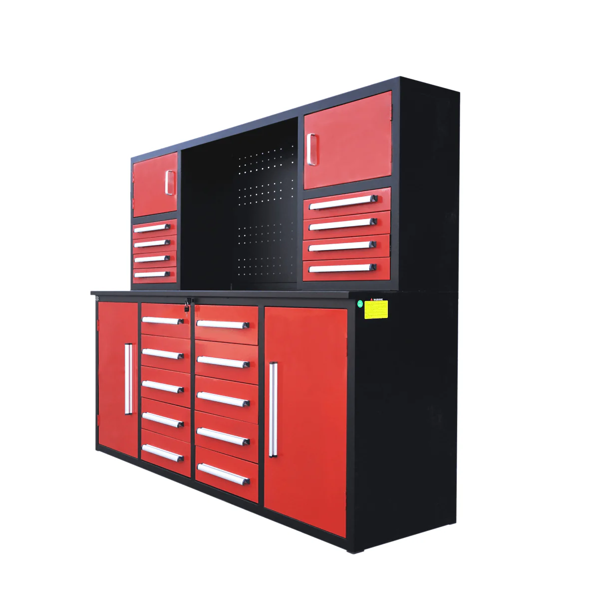 7 ft Garage Workbench Cabinet (18 Drawers & 4 Cabinets & Pegboard) - Image 16