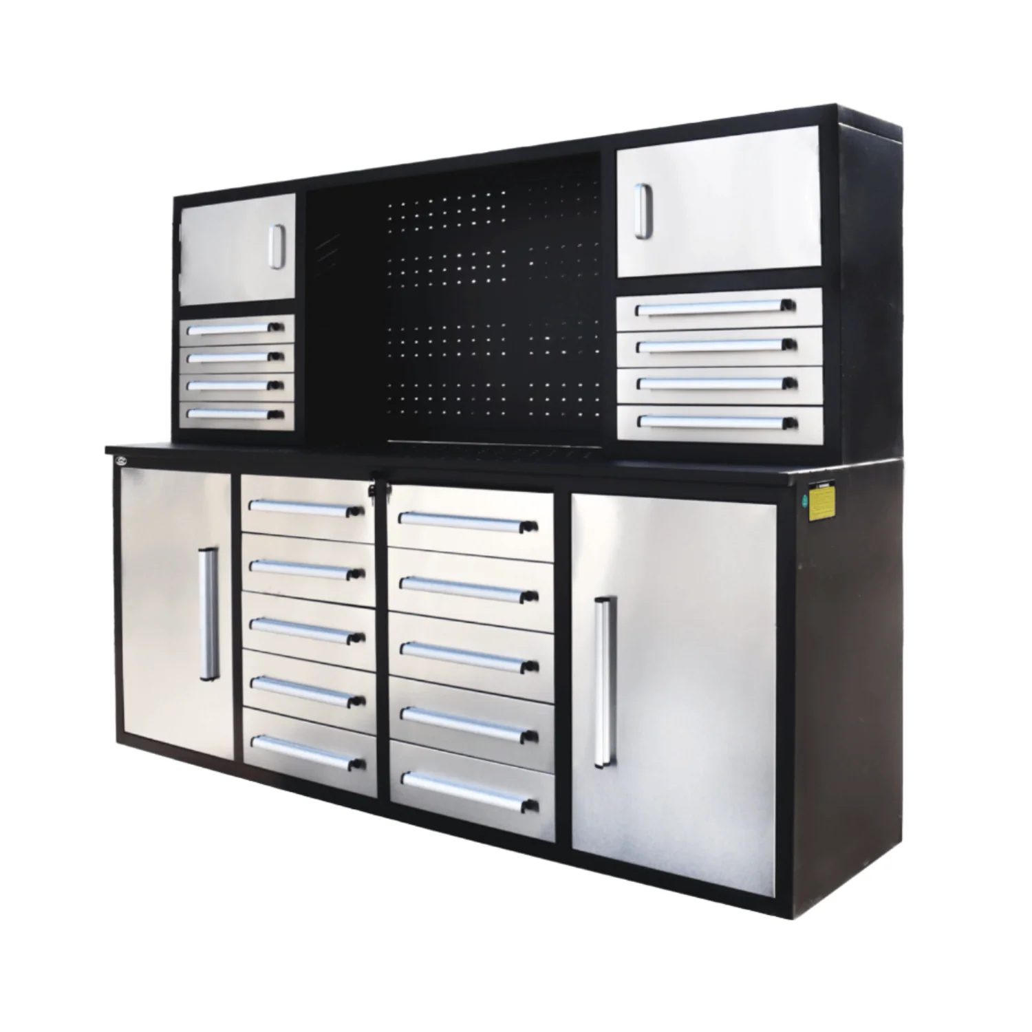 7 ft Garage Workbench Cabinet (18 Drawers & 4 Cabinets & Pegboard) - Image 5