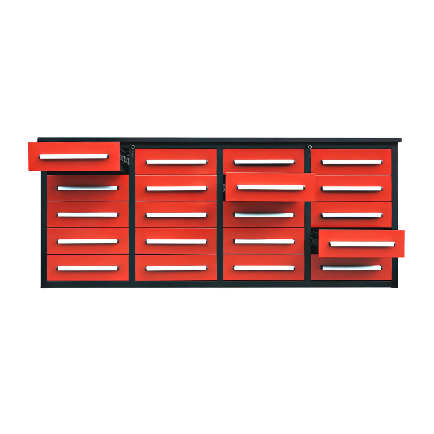 7ft Heavy Duty Garage Workbench Cabinet with 20 Drawers - Image 12