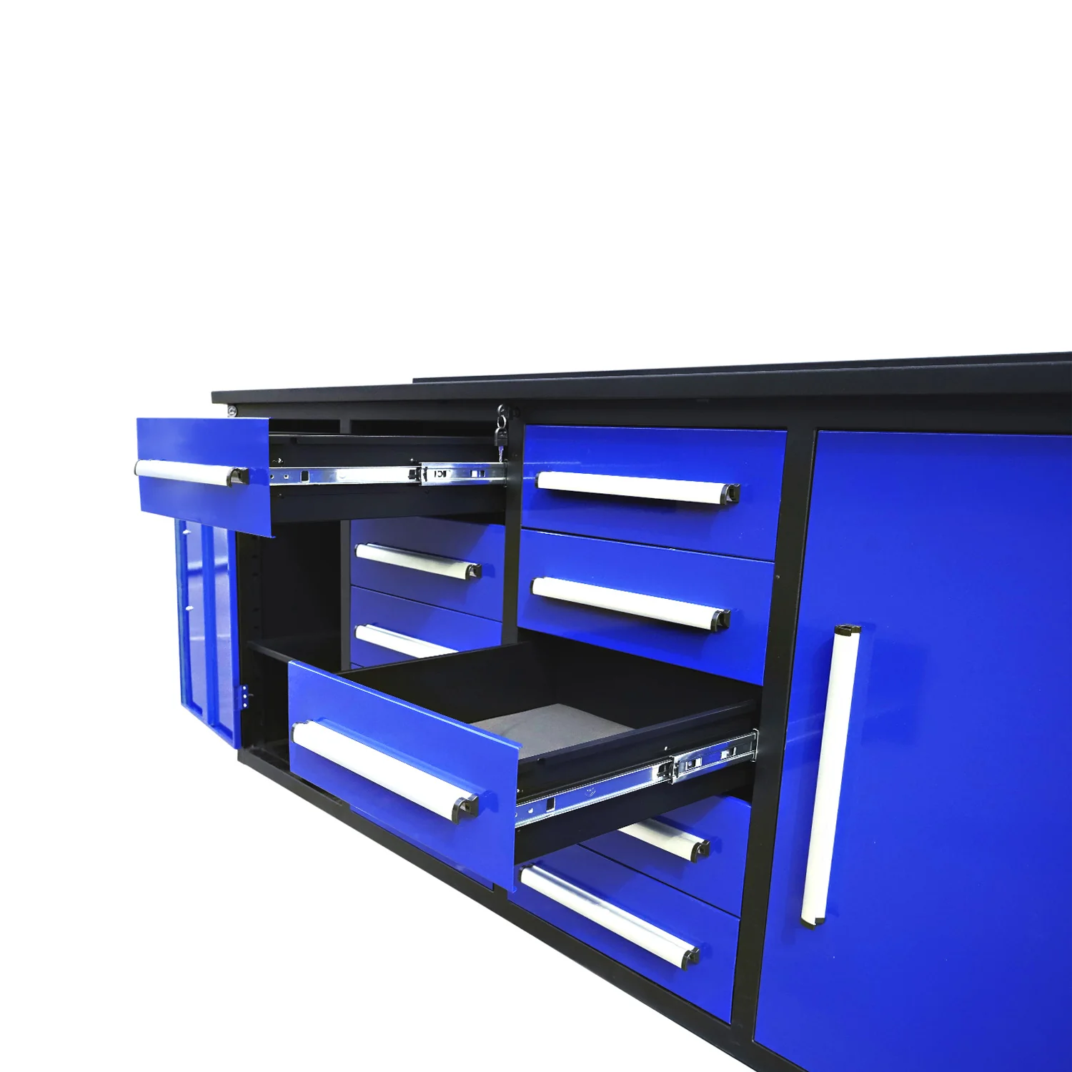 7ft Heavy Duty Workbench with 10 Drawers & 2 Cabinets - Image 19