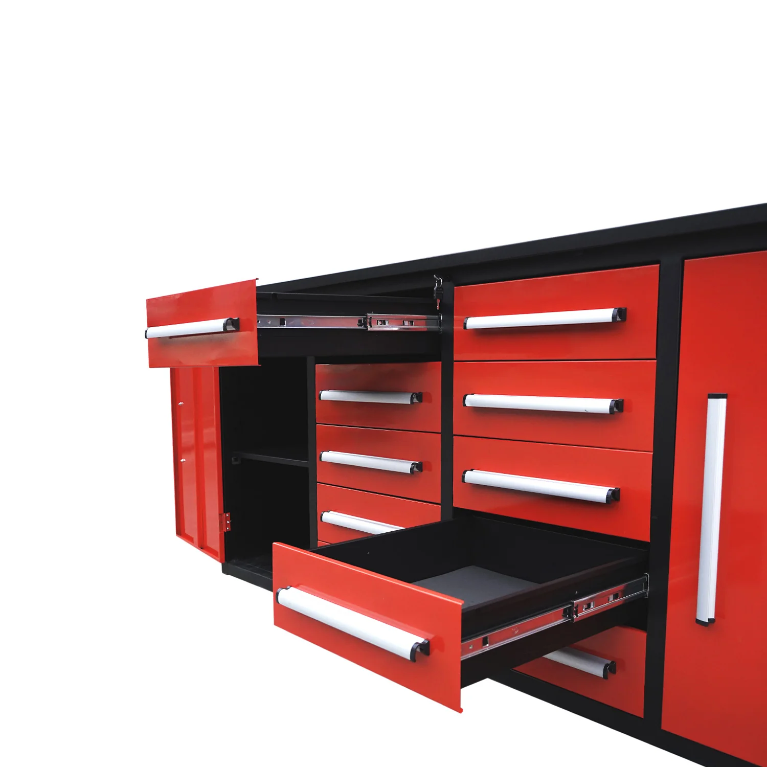7ft Heavy Duty Workbench with 10 Drawers & 2 Cabinets - Image 22