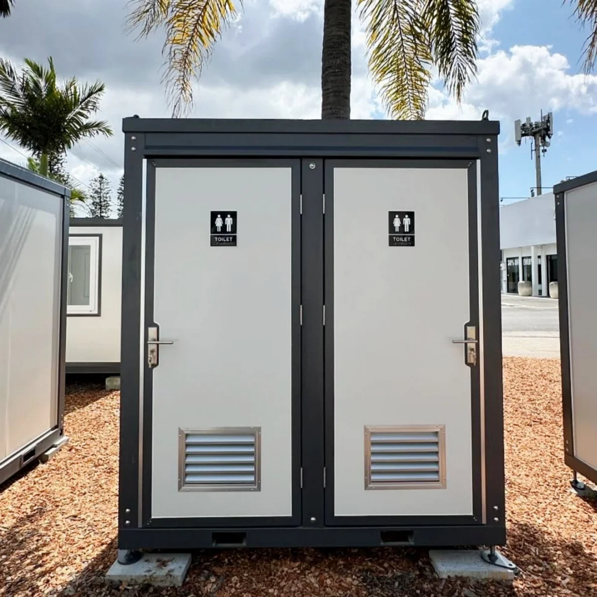 2 Private Toilet Stalls Portable Restroom - Image 13