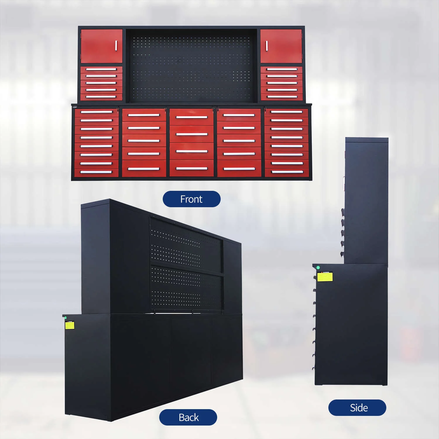 10ft Workbench Cabinet(40 Drawers, 2 Cabinets & 1 Pegboard) - Image 14