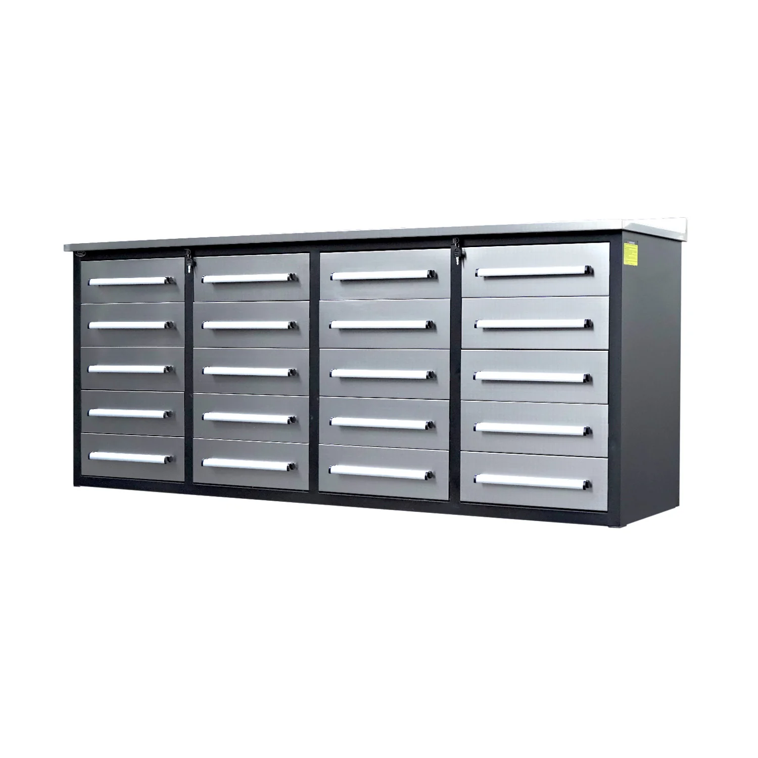 7ft Heavy Duty Garage Workbench Cabinet with 20 Drawers - Image 20