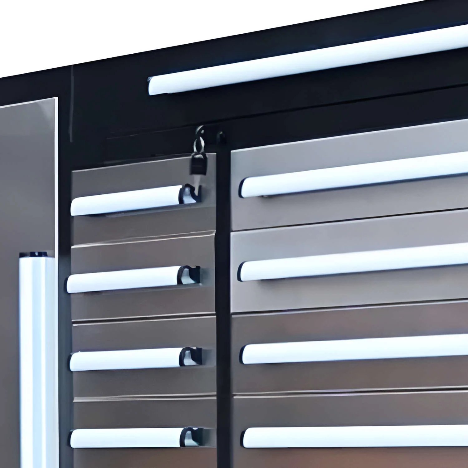 9 ft Garage Storage Cabinet with 34 Drawers & 2 Cabinets - Image 9