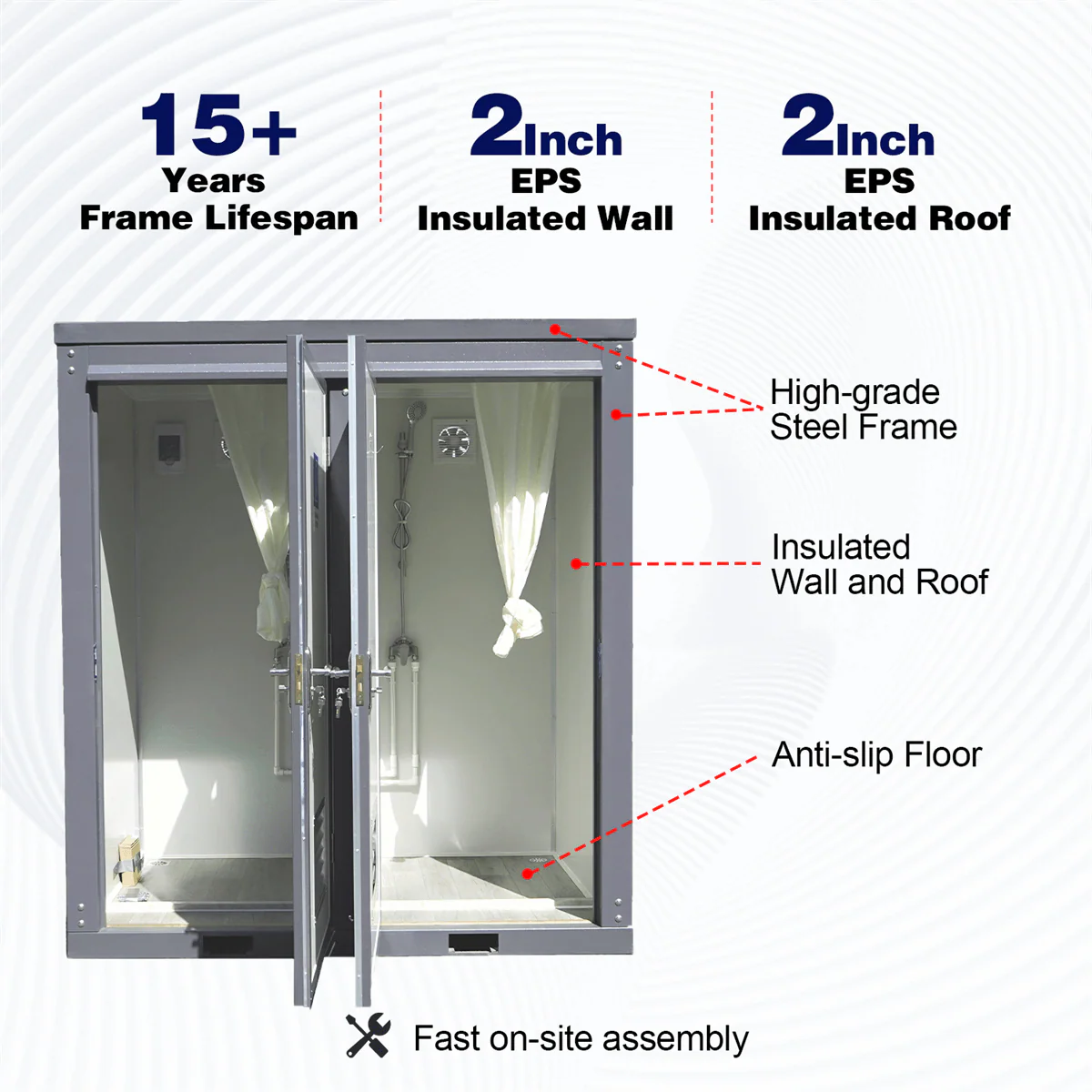 2 Private Mobile Shower Room - Image 4