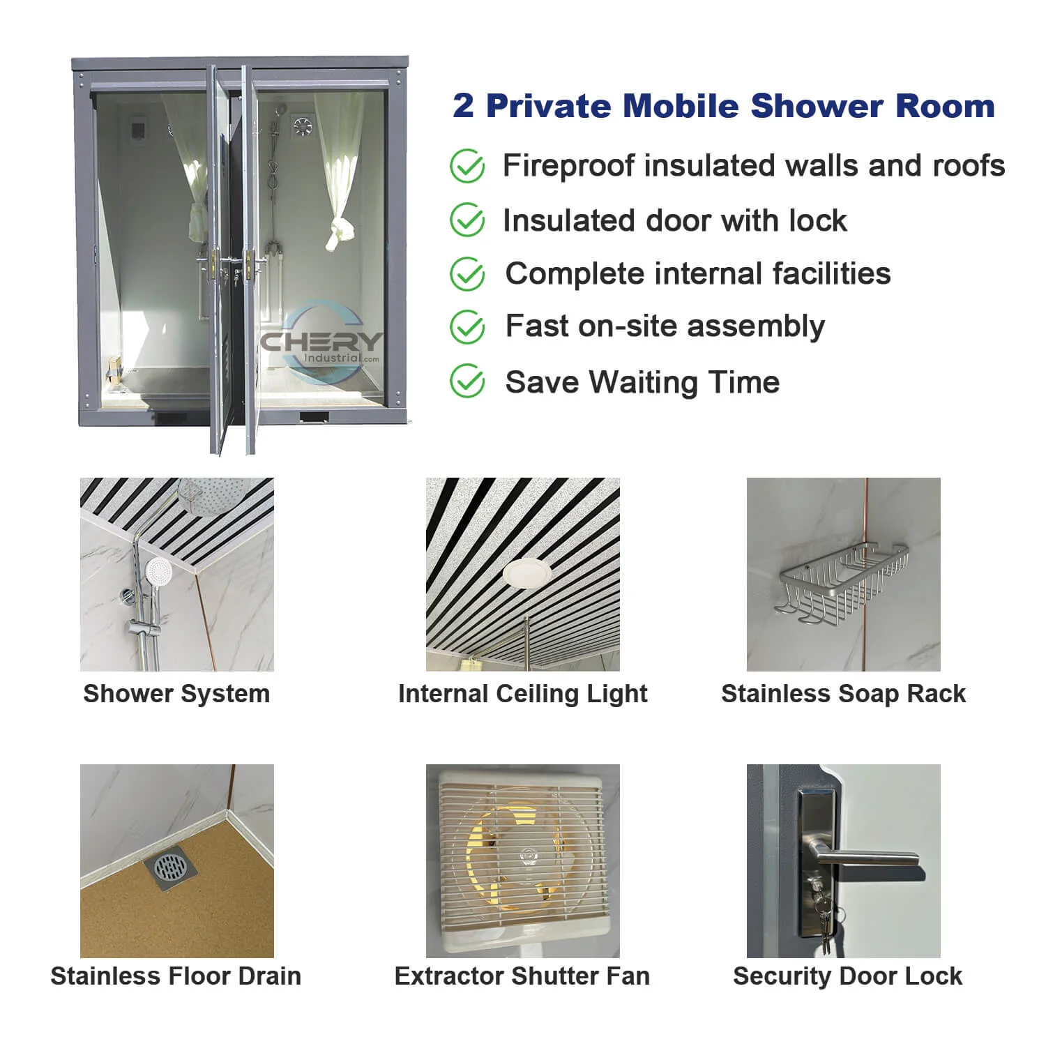 2 Private Mobile Shower Room - Image 5