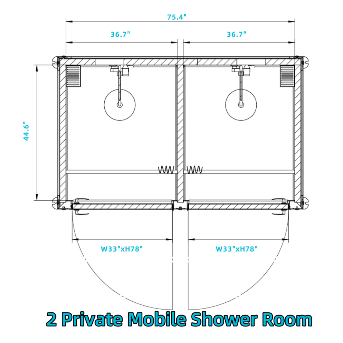 2 Private Mobile Shower Room - Image 9
