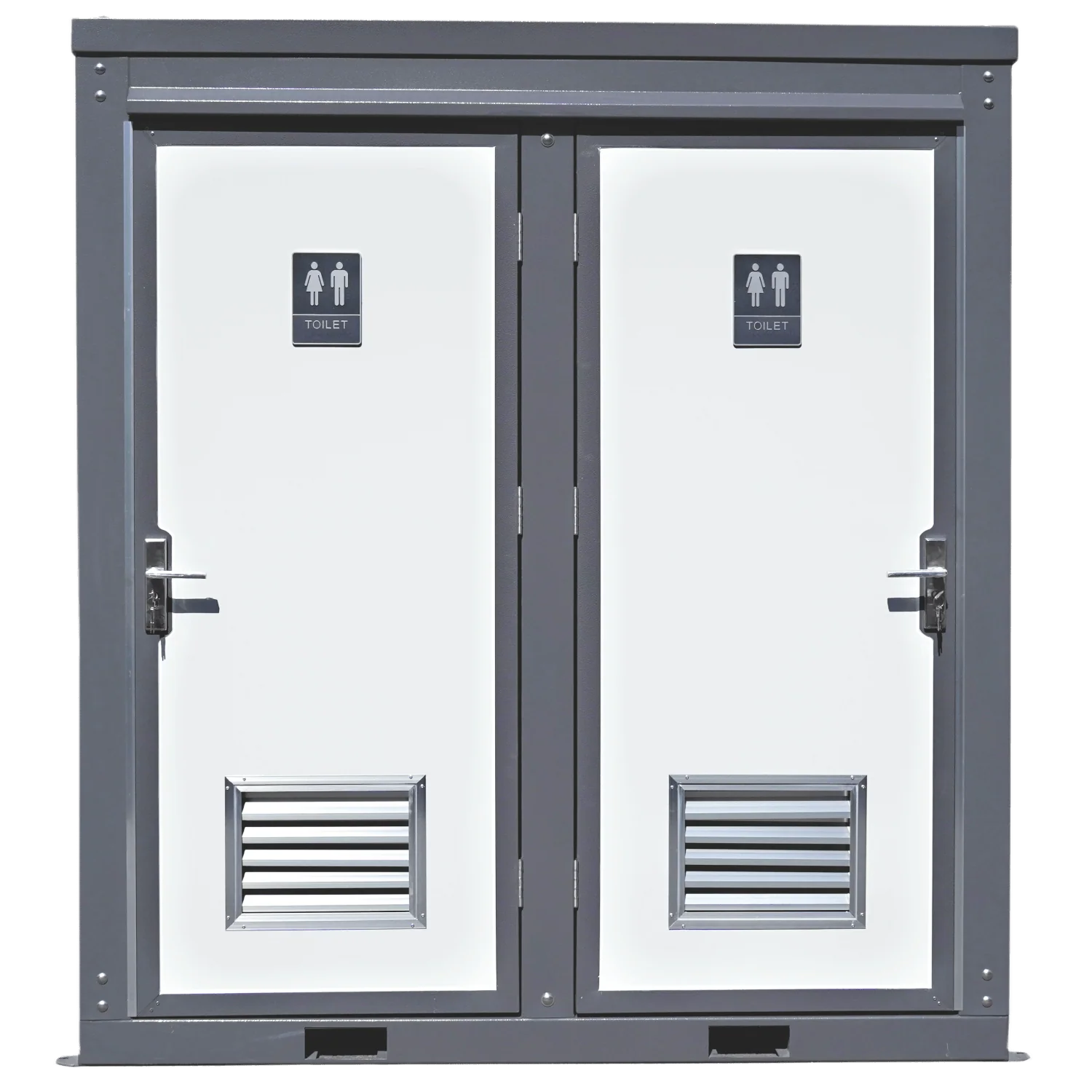 2 Private Toilet Stalls Portable Restroom - Image 17