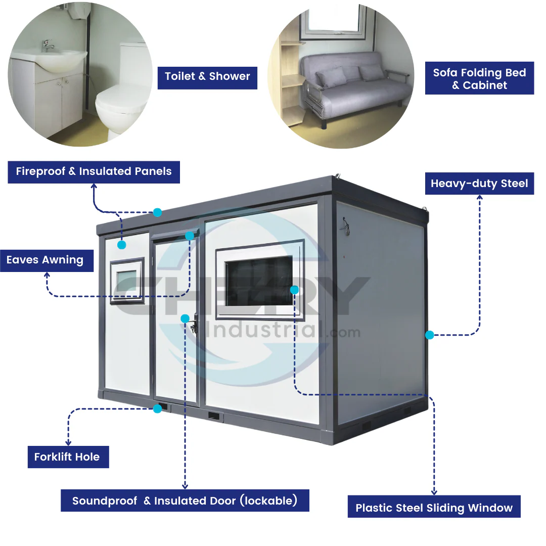 Portable Office with Bedroom and Bathroom - Image 3