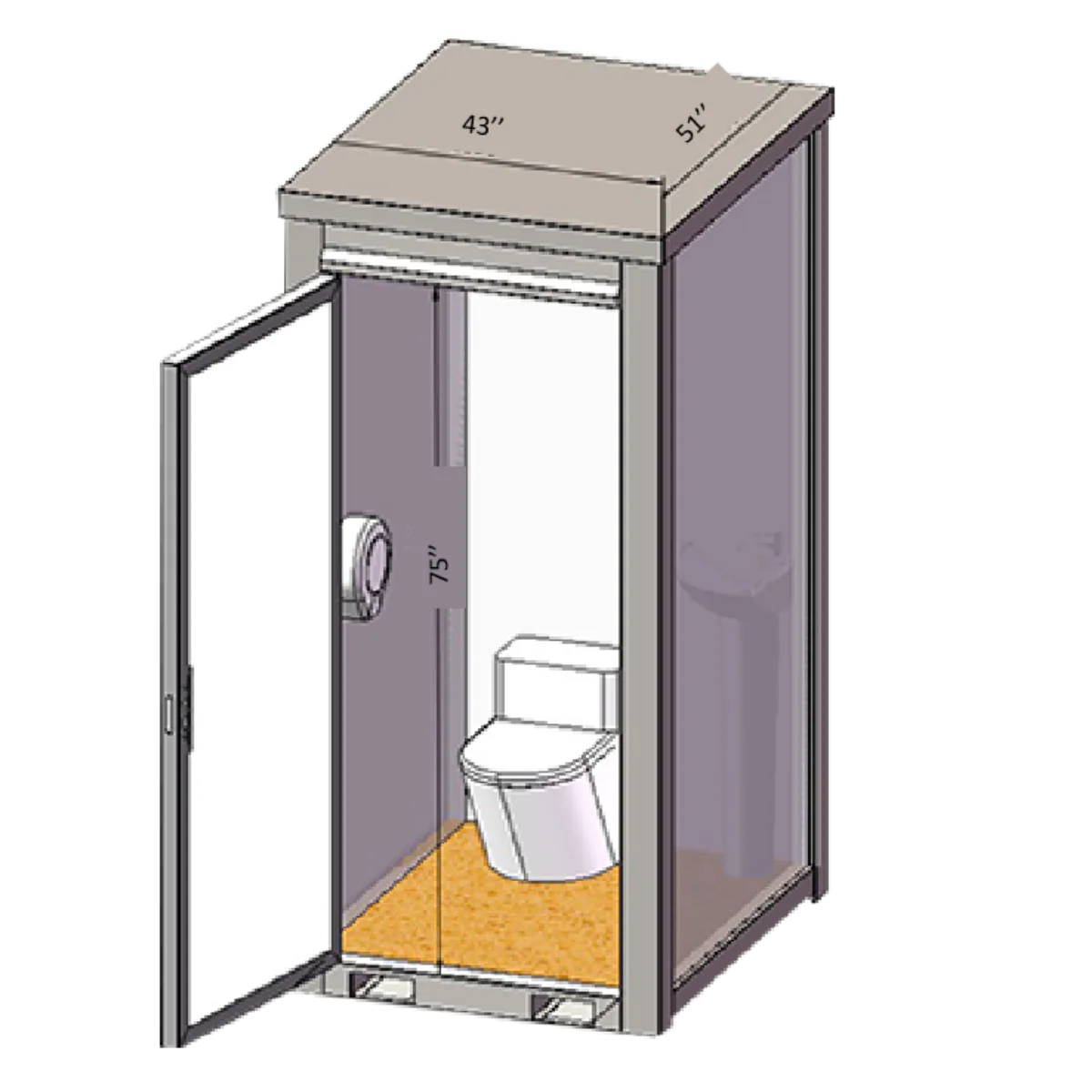 Portable Restroom w/ Sink - Image 11