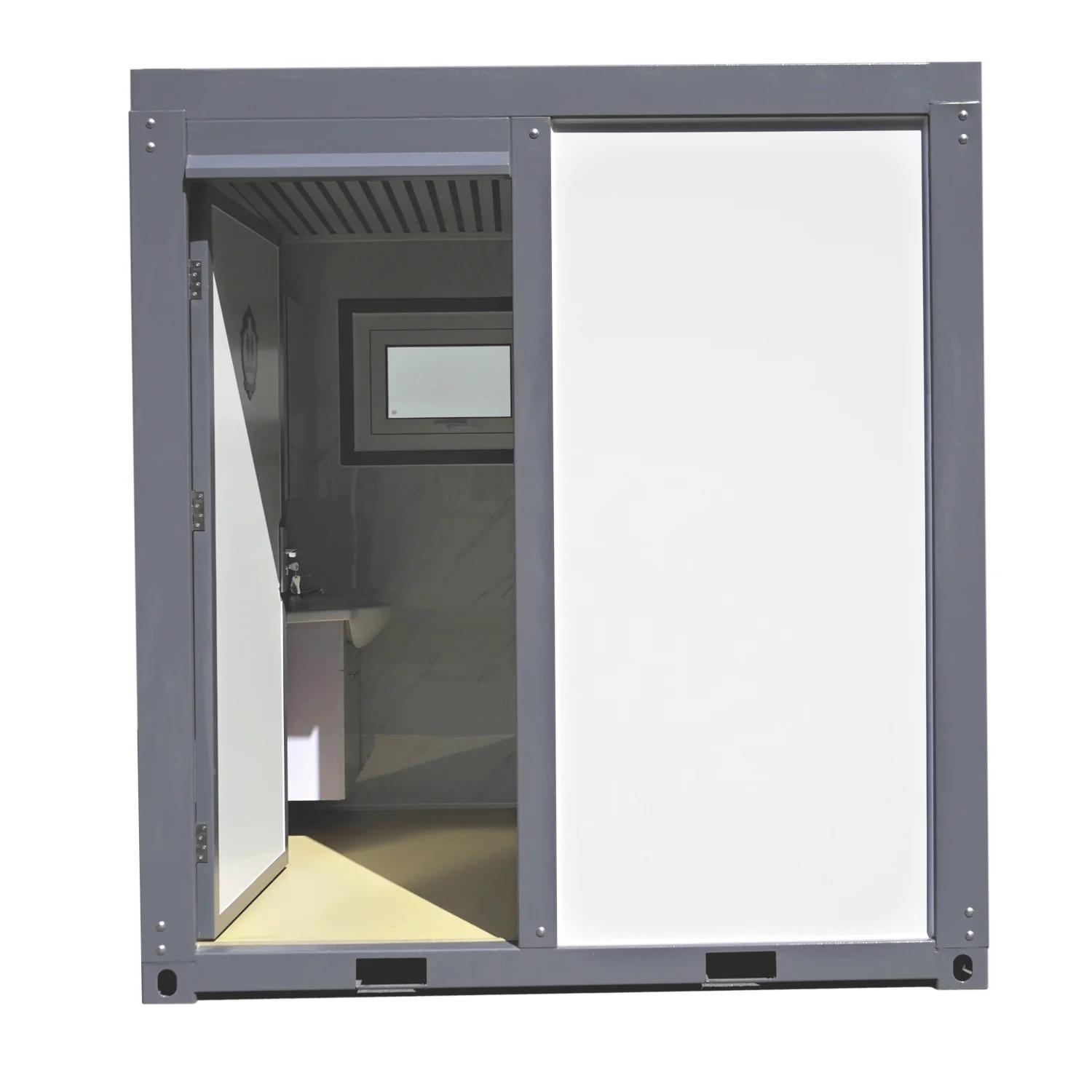 Portable Toilet with Fan-shaped Door Shower - Image 14