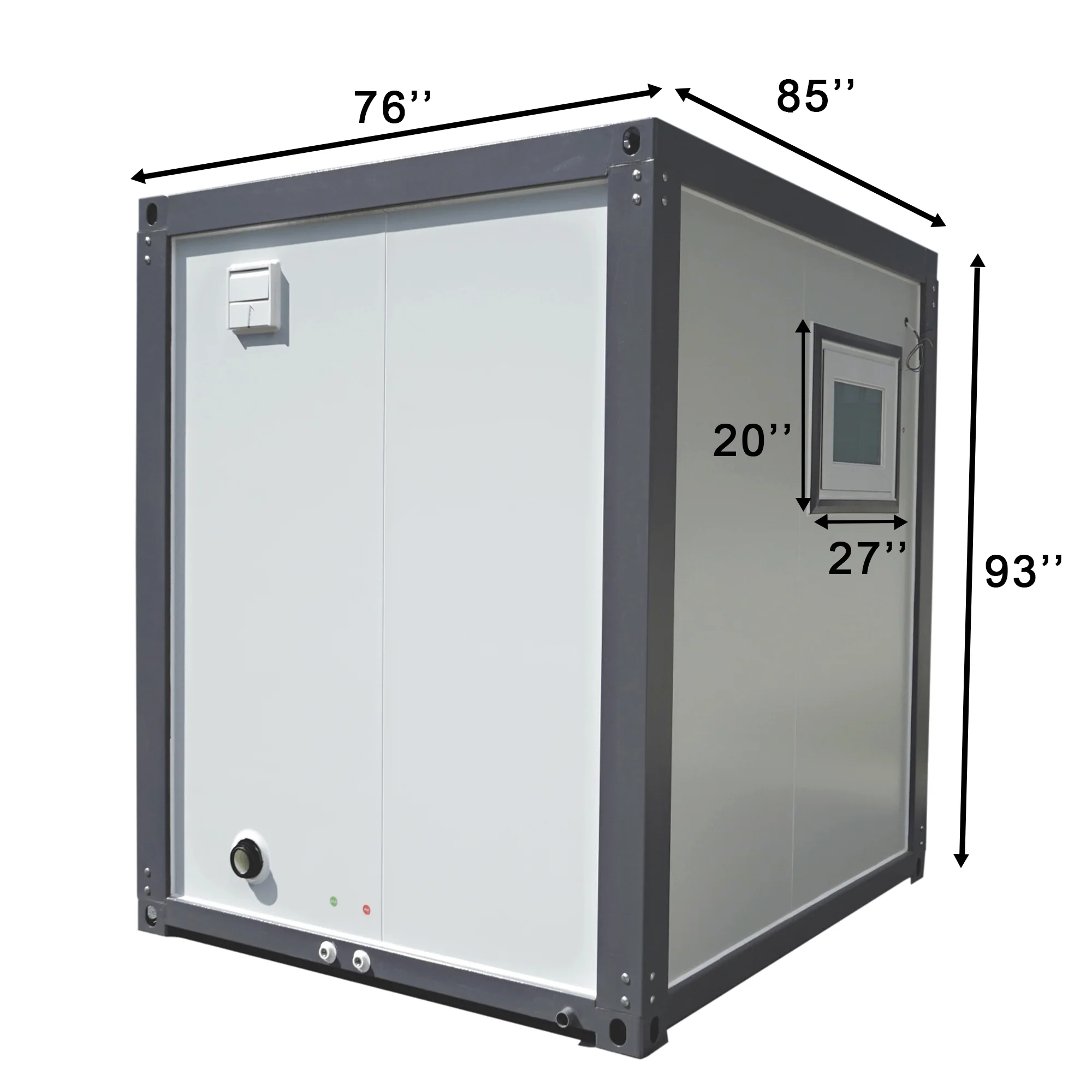 Portable Toilet with Fan-shaped Door Shower - Image 3