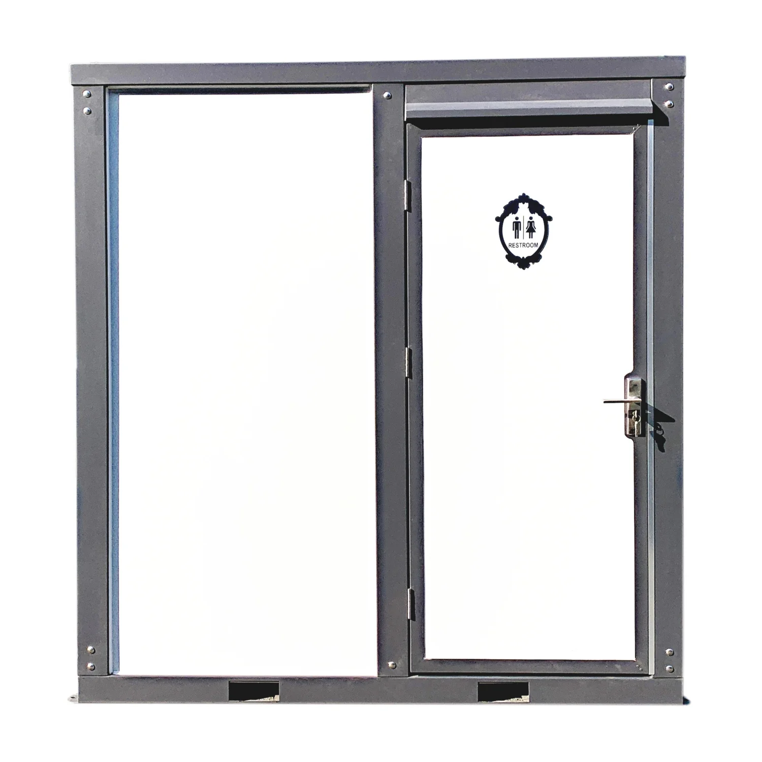 Portable Toilet with Shower Curtain Style - Image 16