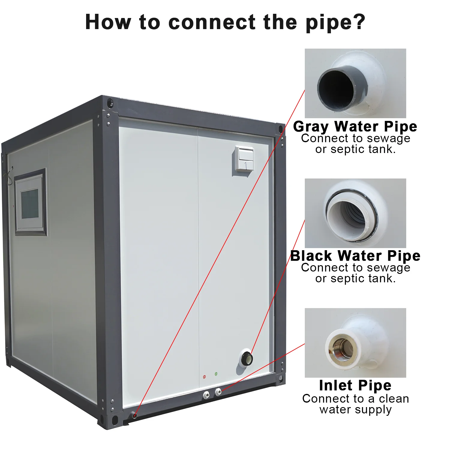 Portable Toilet with Shower Curtain Style - Image 6