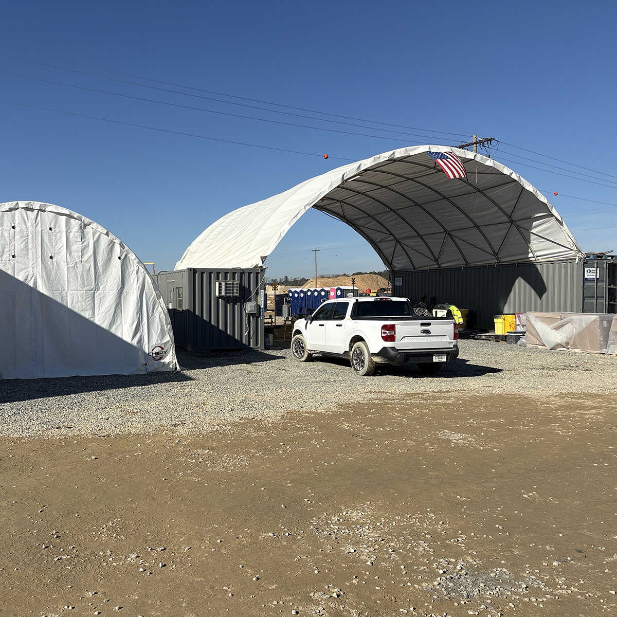 20'x40' Shipping Container Canopy Shelter - Image 7