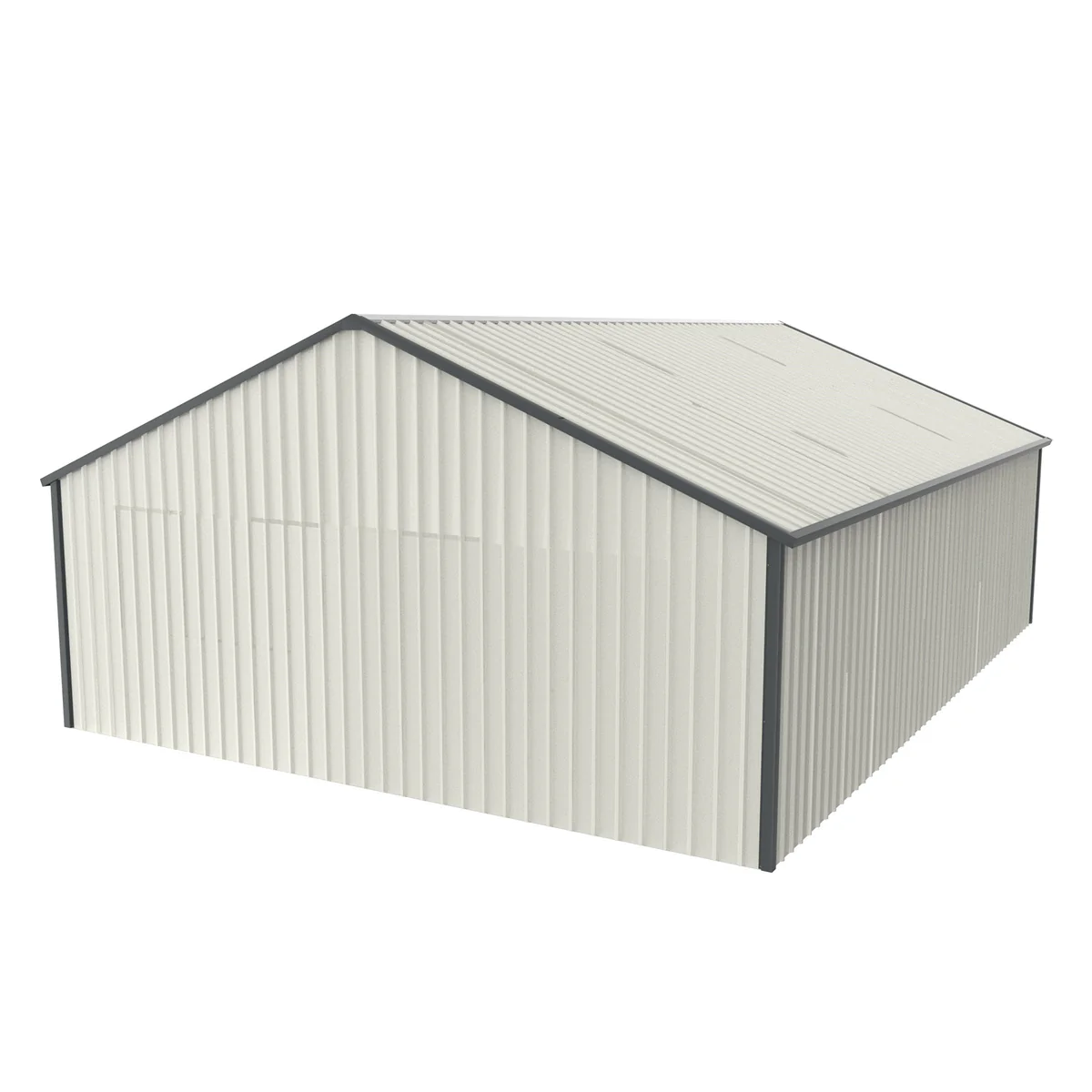[CLEARANCE] 25' x 33' Double Garage Metal Shed - Image 4
