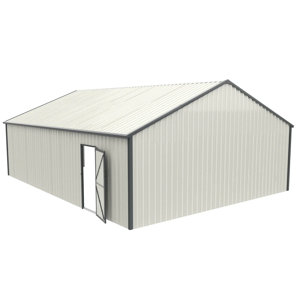 [CLEARANCE] 25' x 33' Double Garage Metal Shed - Image 6