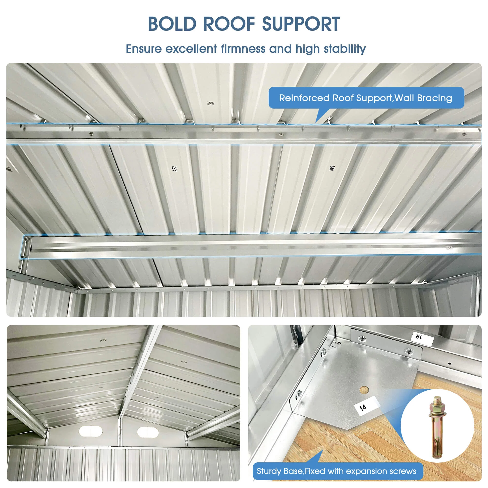 [CLEARANCE] 8'x6' Metal Storage Shed - Image 5