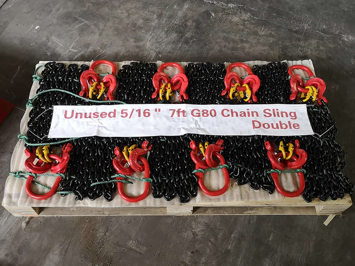 Greatbear Double Leg Lifting Chain Sling w/ Sling Hooks 5/16'' 7ft - Image 3