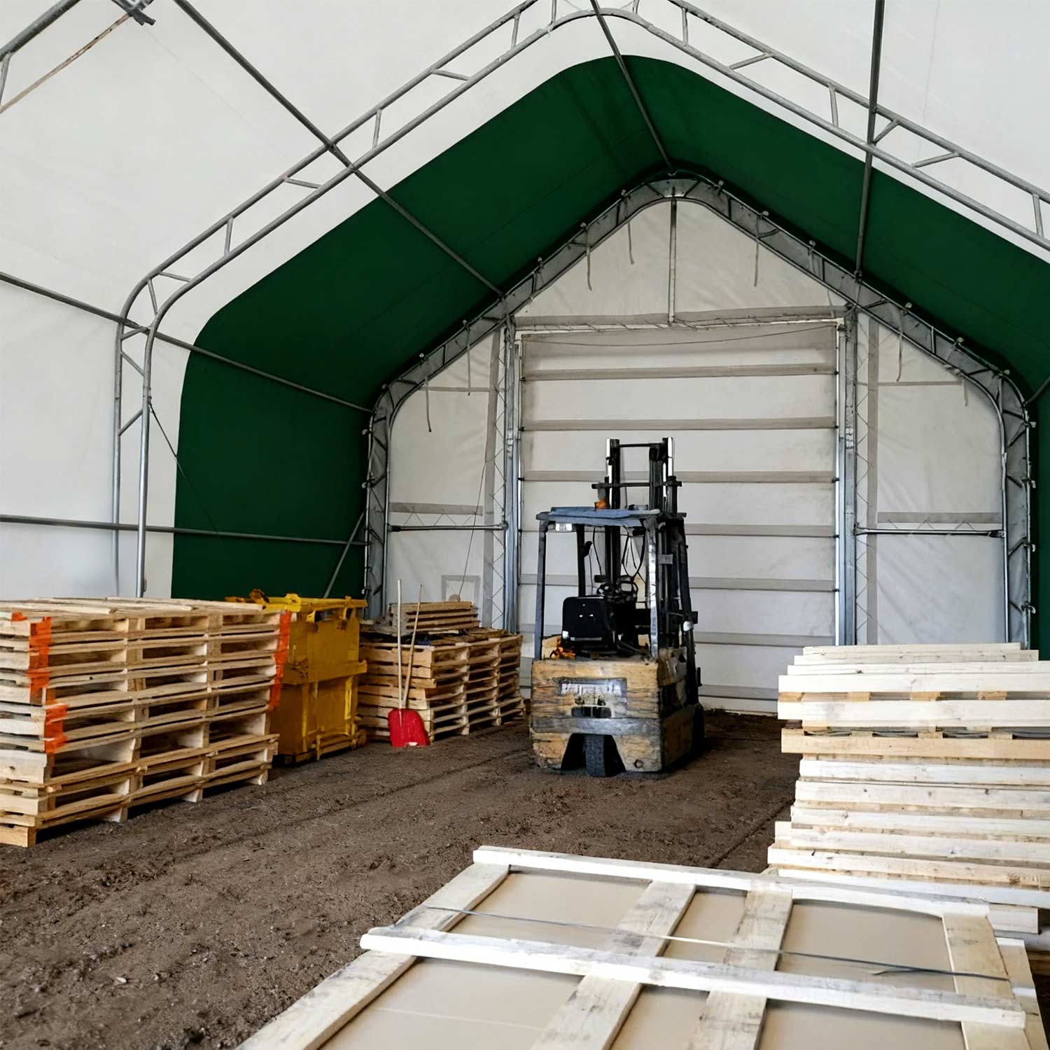 W40'xL64'xH23' Double Truss Storage Shelter - Image 7