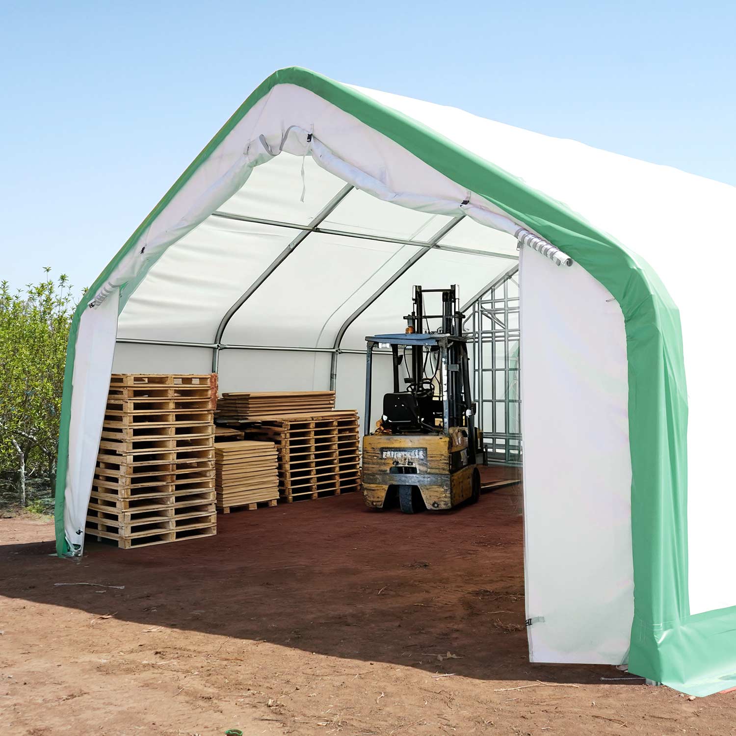 W20'xL20'xH12' Single Truss Storage Shelter - Image 5