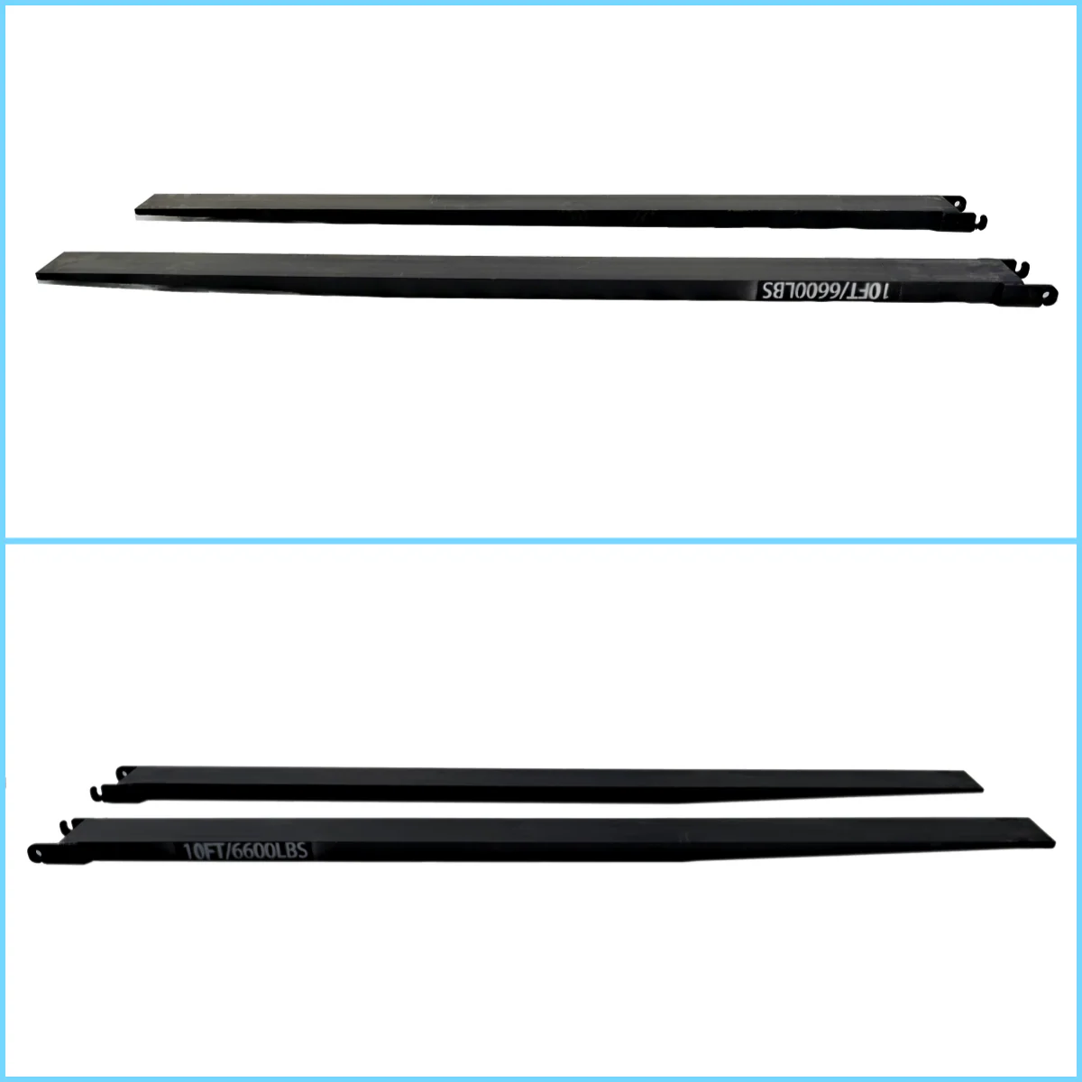 Greatbear 10ft Forklift Extensions 6” Wide Forks, 6600lbs Capacity (Pair) - Image 12