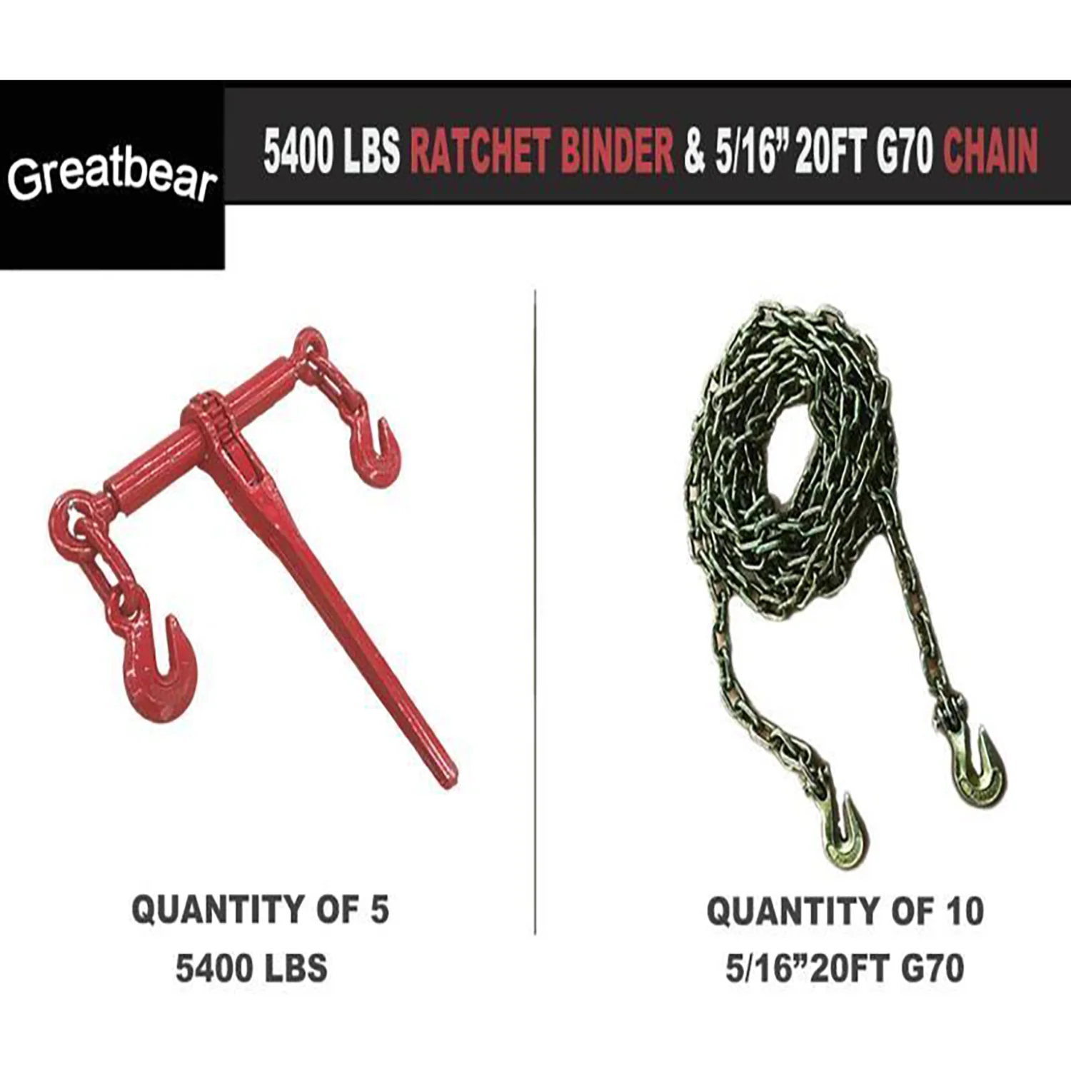 Greatbear Ratchet Binder and Chain - Image 3