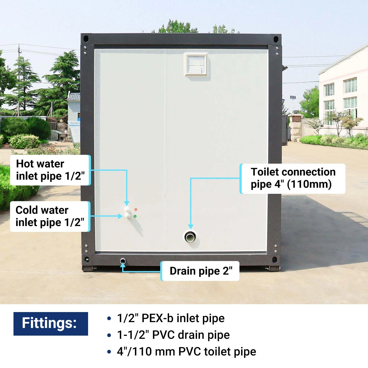 Portable Office 7ft x 20ft with Bathroom - Image 11
