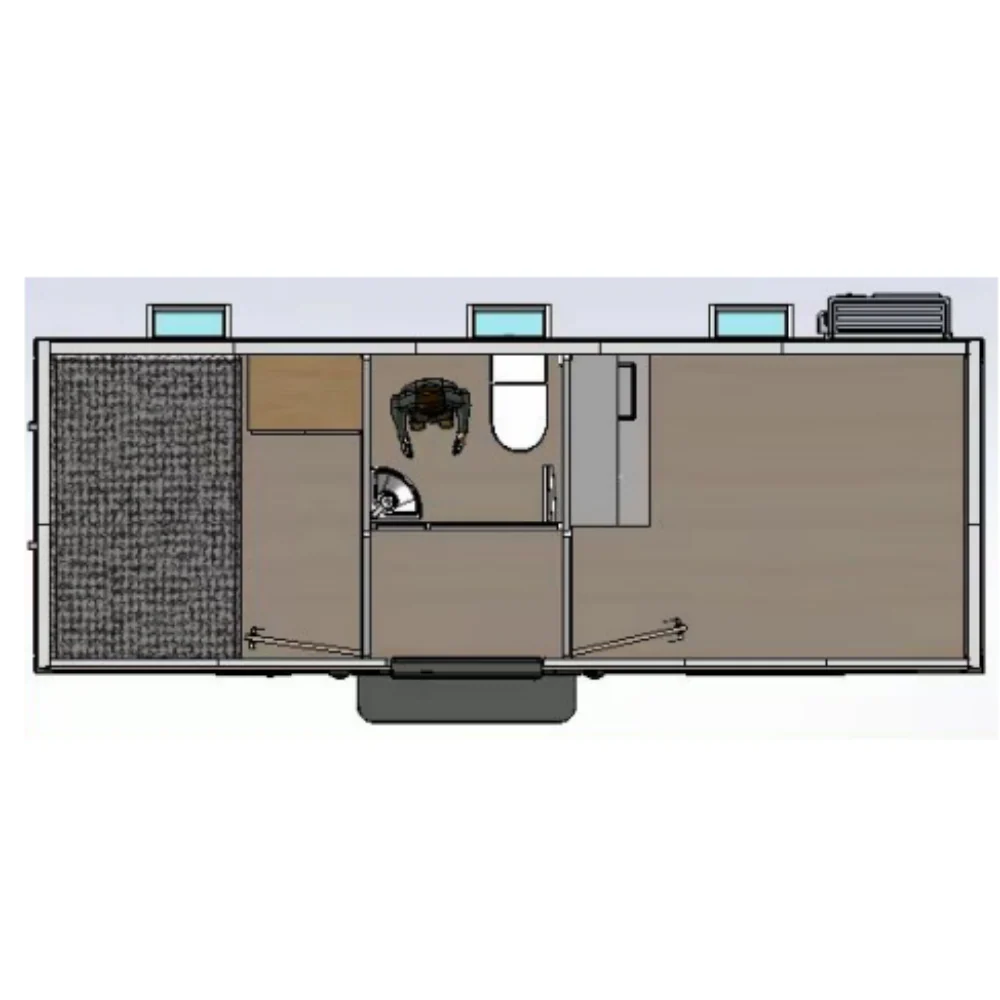 Modern Portable Office 7ft x 20ft with Bedroom - Image 10
