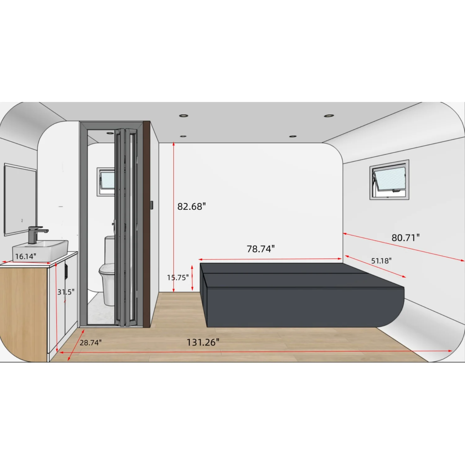 Outdoor Living and Working Tiny House 13ft - Image 14
