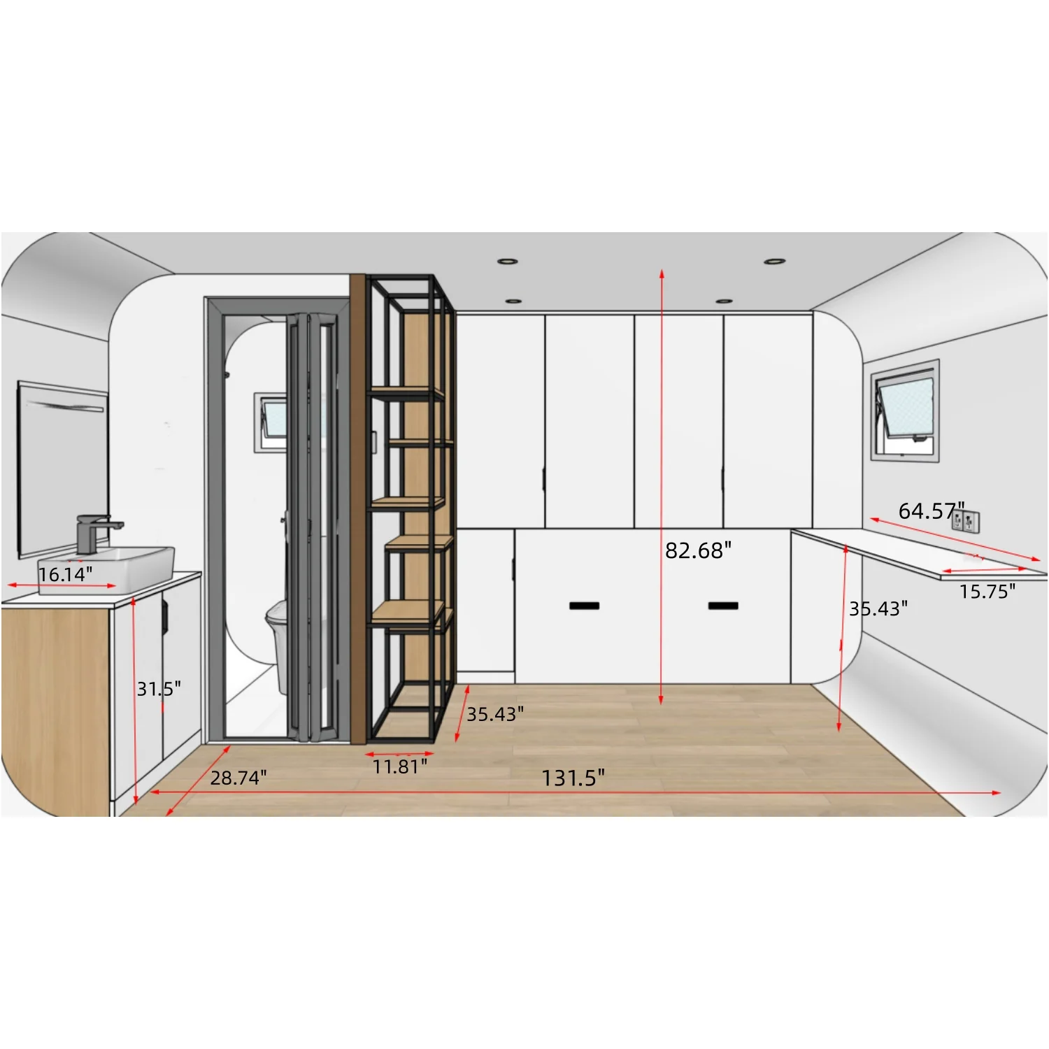 Outdoor Living and Working Tiny House 13ft - Image 15