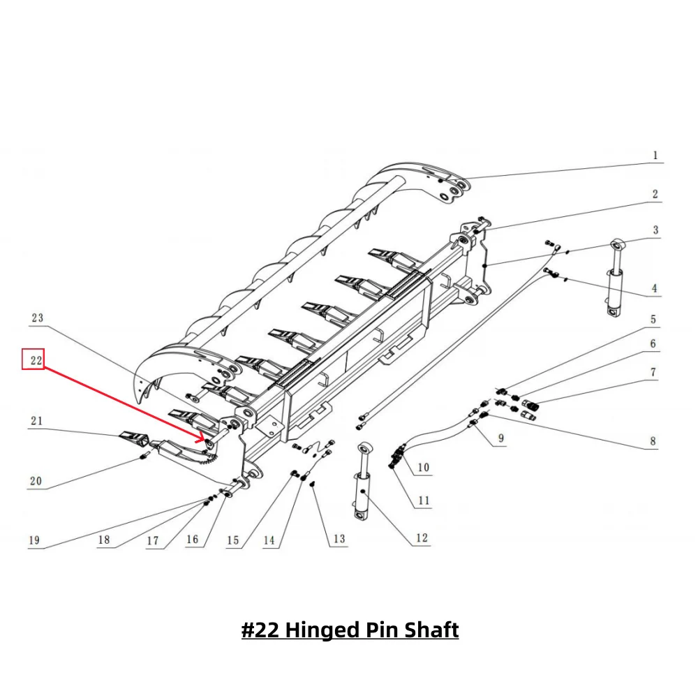 Parts List - Greatbear 78" Heavy Root Grapple Rake - Image 14