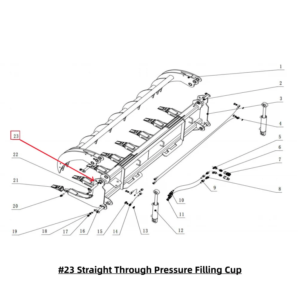 Parts List - Greatbear 78" Heavy Root Grapple Rake - Image 15