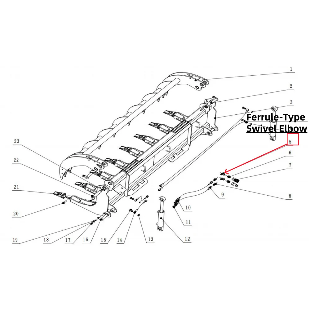 Parts List - Greatbear 78" Heavy Root Grapple Rake - Image 3
