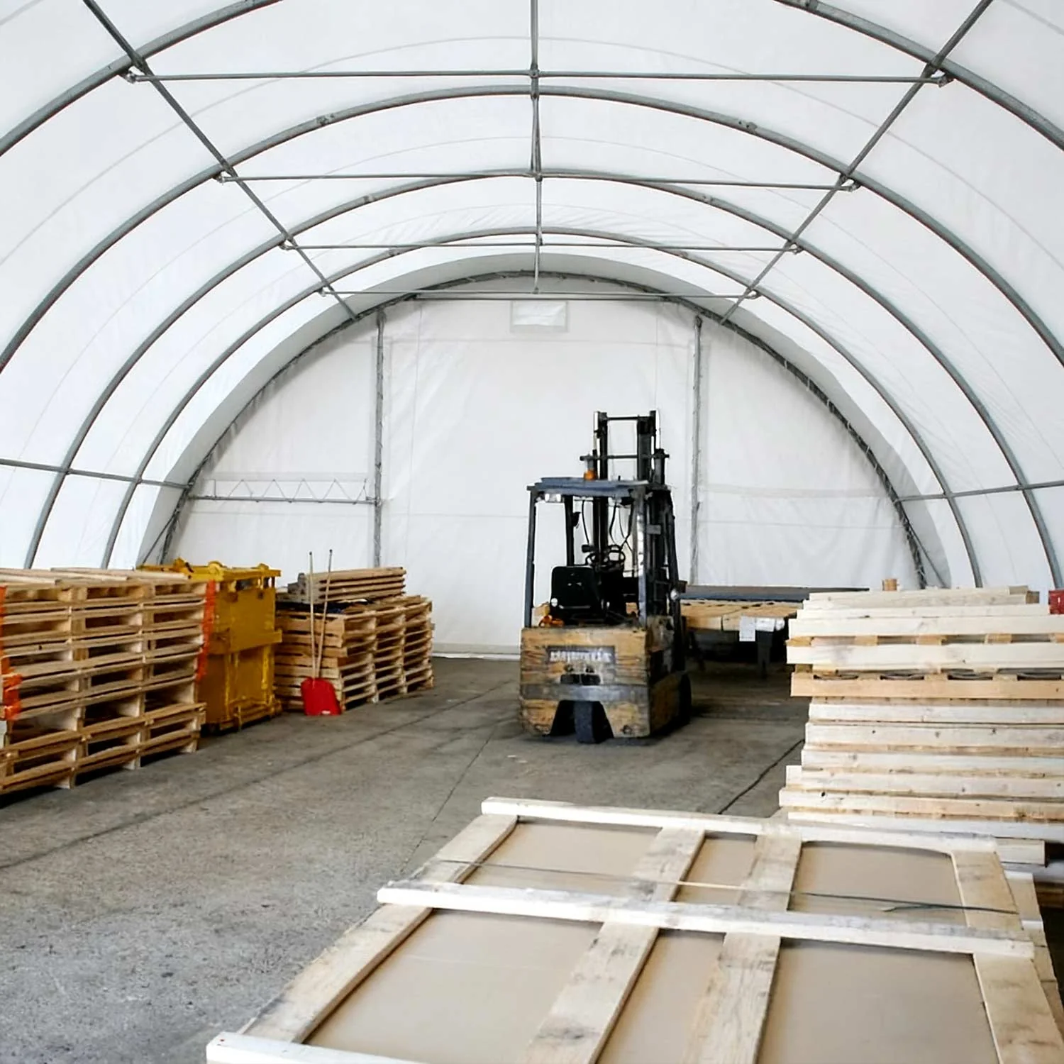 W40'xL80'xH20' Single Truss Arch Storage Shelter - Image 7