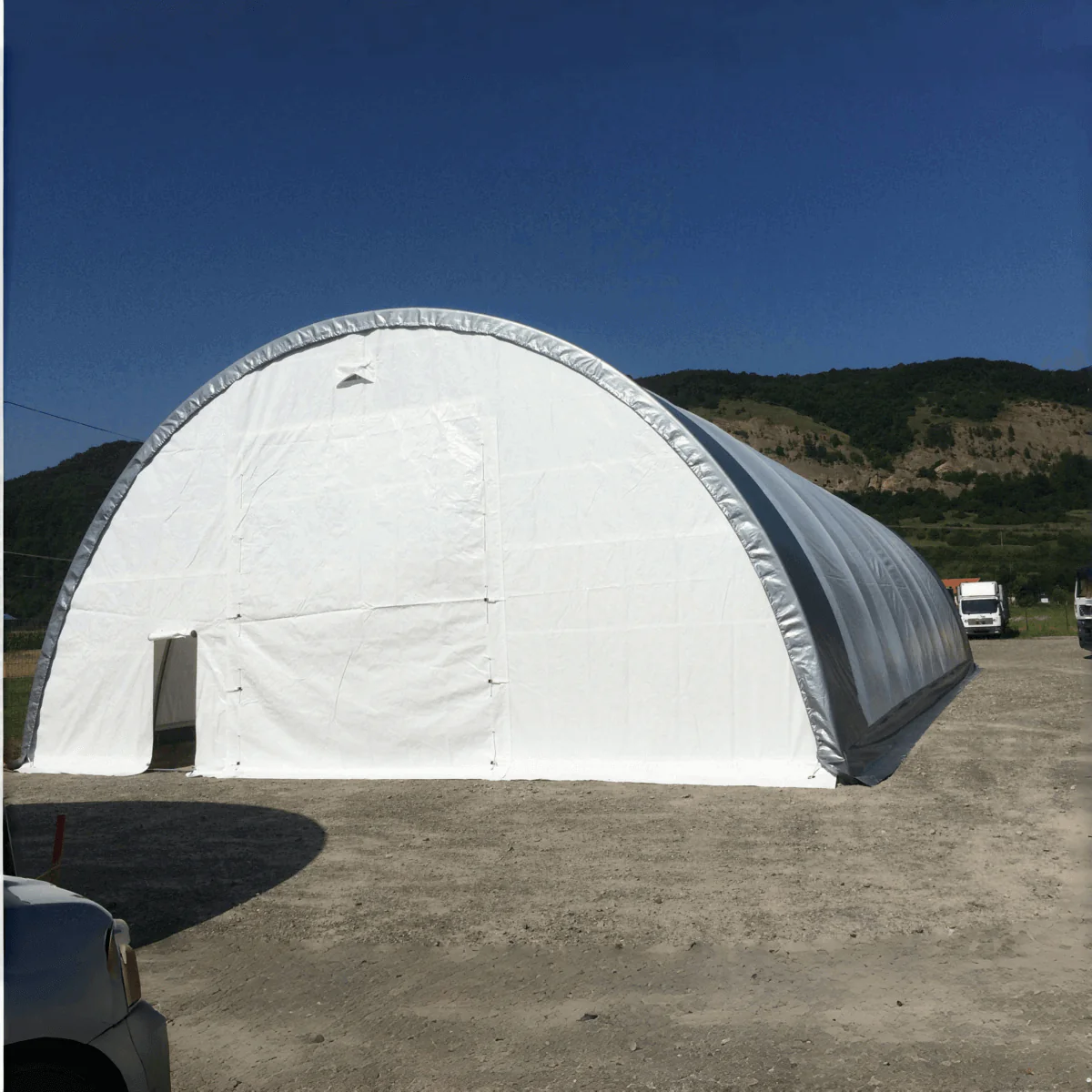 W40'xL80'xH20' Single Truss Arch Storage Shelter - Image 18