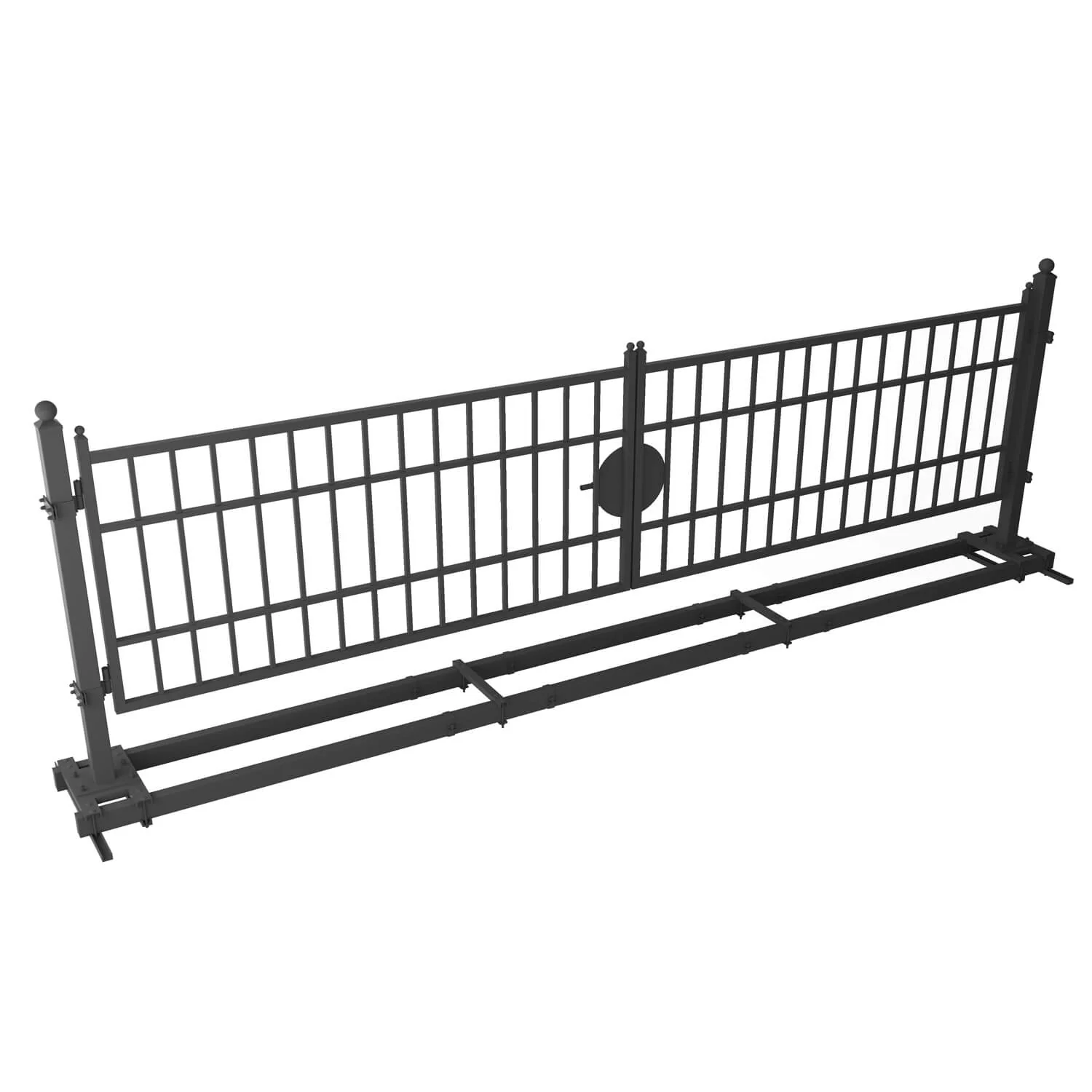 20 ft Steel Farm Driveway Gate - Image 12