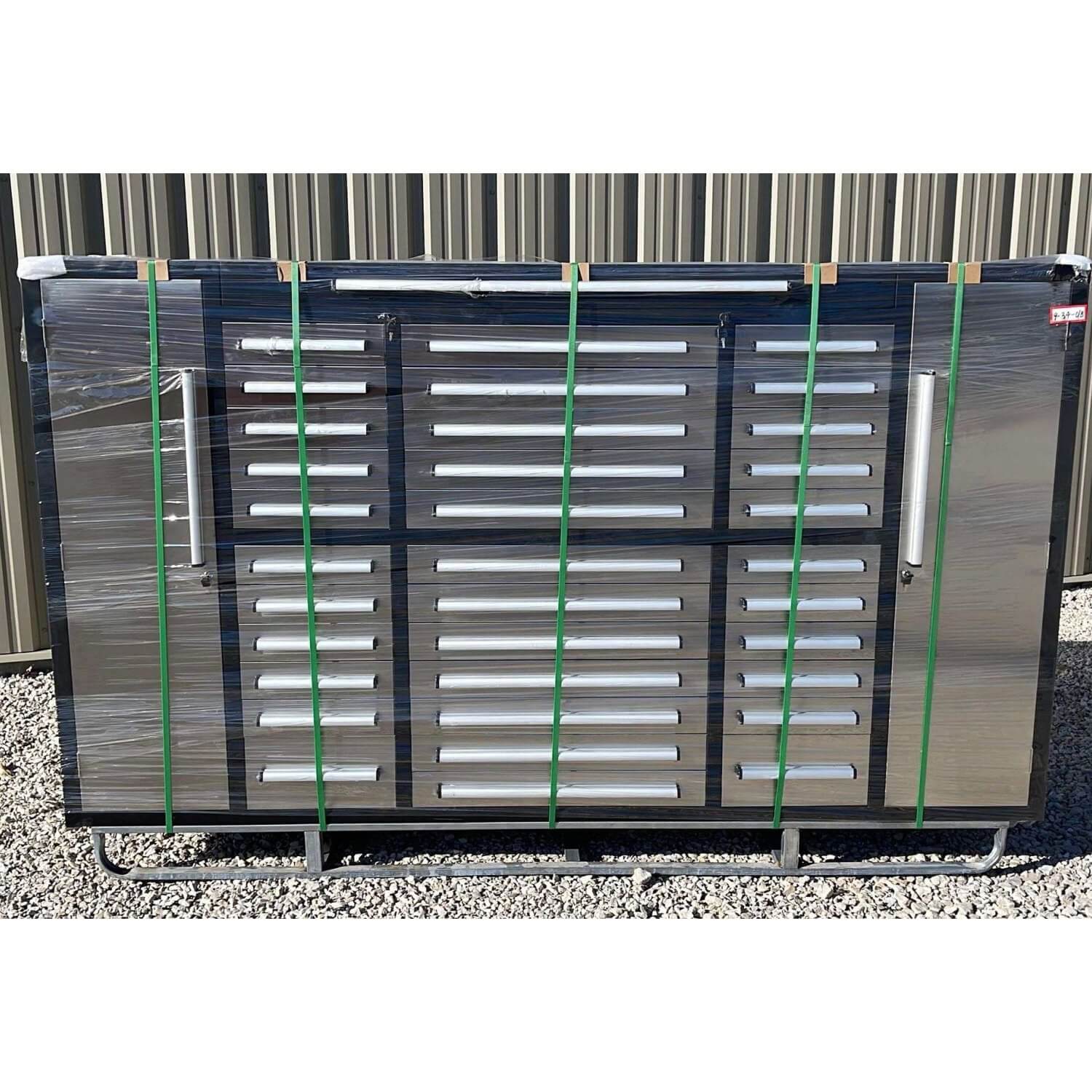 9 ft Garage Storage Cabinet with 34 Drawers & 2 Cabinets - Image 15