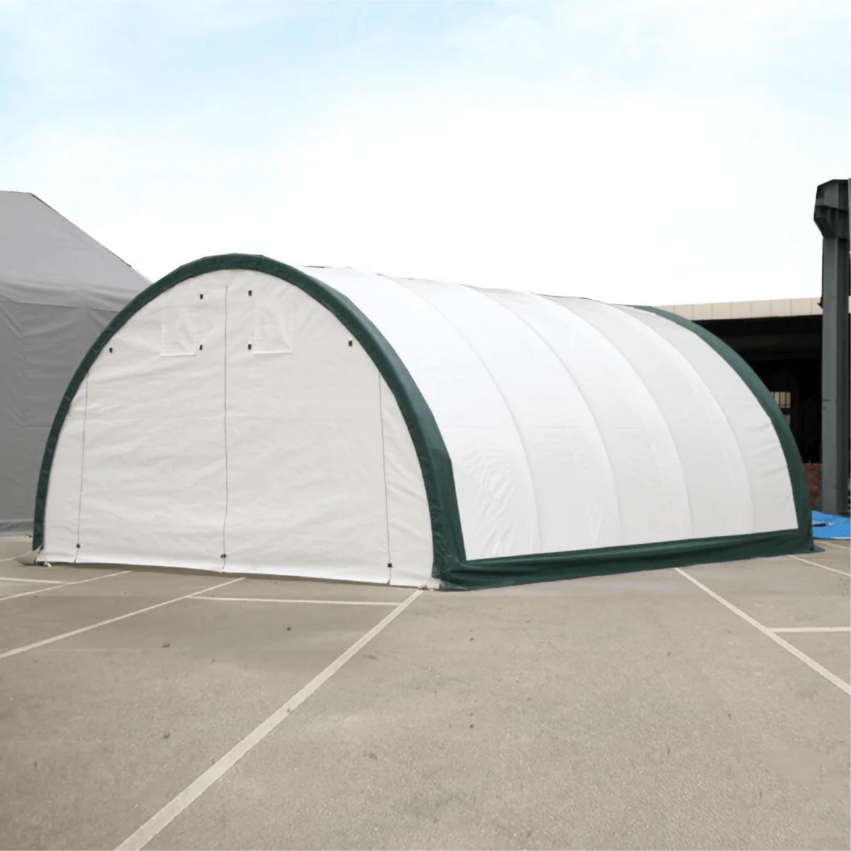 W20'xL30'xH12' Single Truss Arch Storage Shelter - Image 8