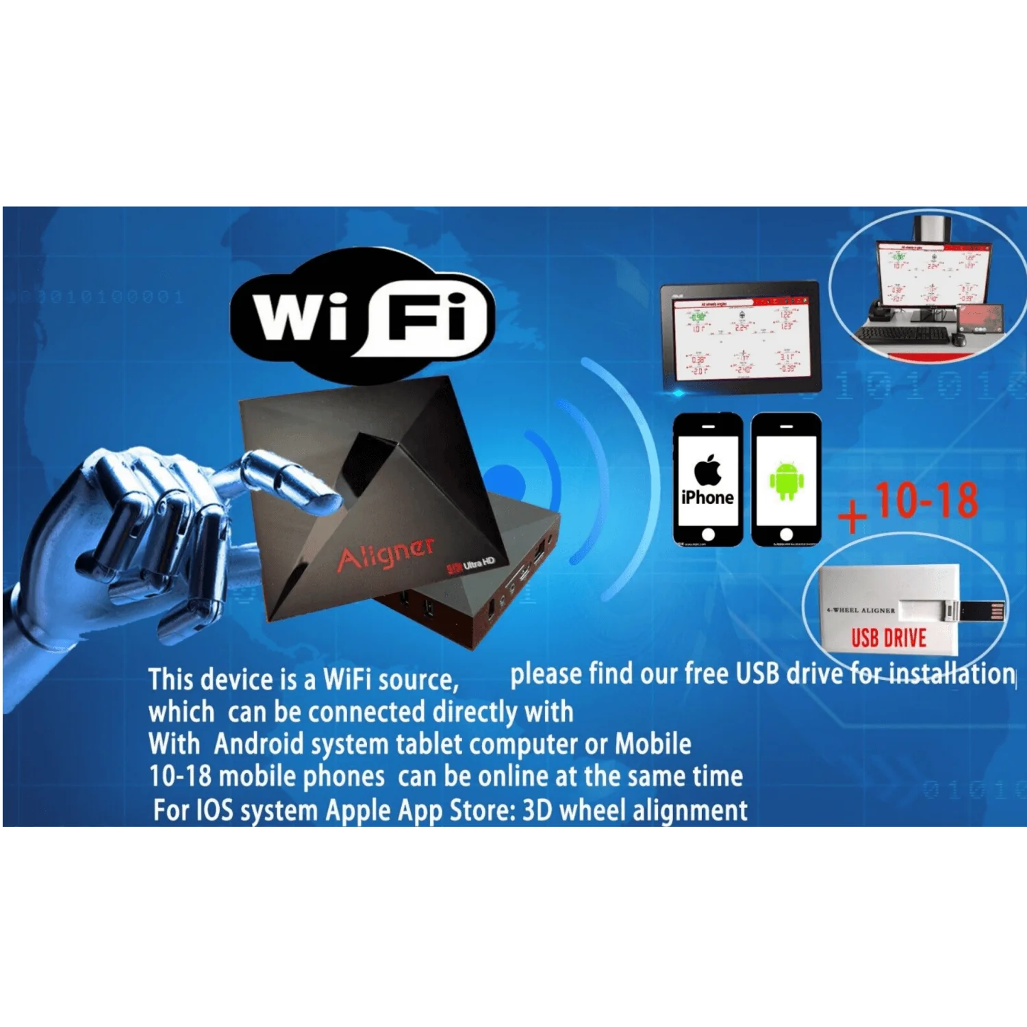 Katool KT-AV9 3D Wheel Alignment Machine with Cabinet - Image 6